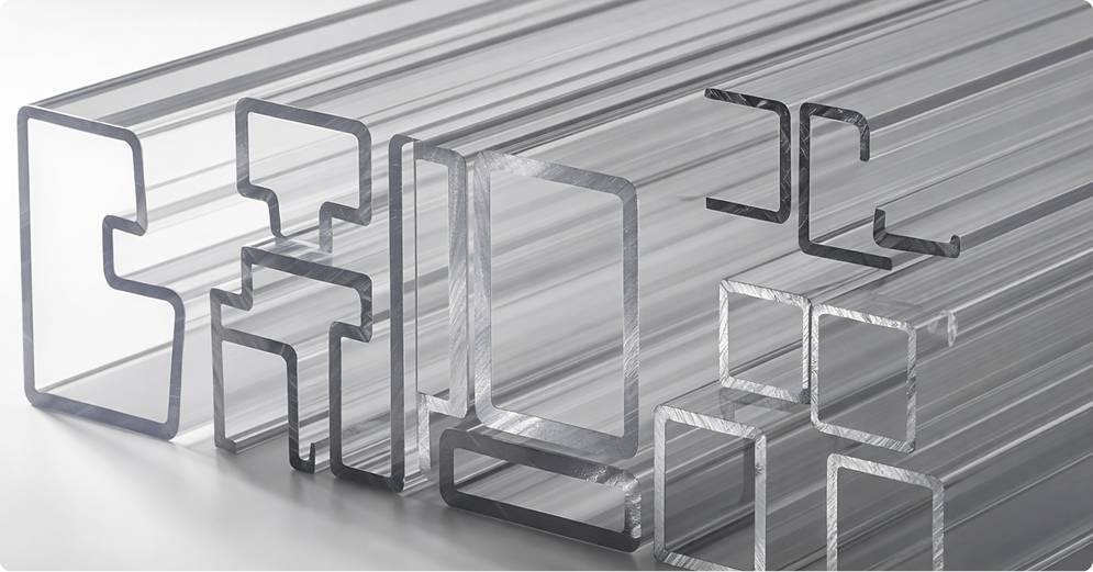 Extruded PVC profiles and industrial foam boards