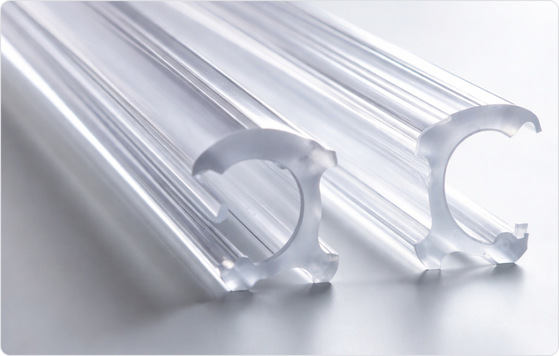 Colored & Clear Rigid PVC Profiles